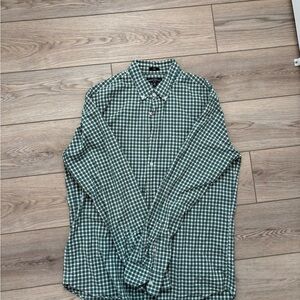 Green Checkered Men's Shirt
